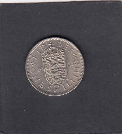 Beschrijving: 1 Shilling  ELIZABETH II